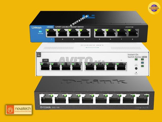 محول مكتبي 8 منافذ جيجابت 10/100/1000Mbps - 2