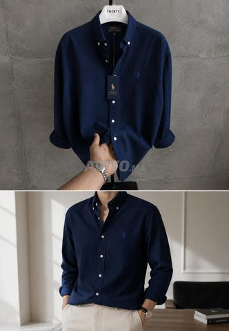 Chemise polo bleu marine - 2