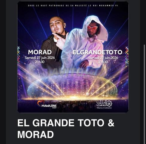 Tickets Egt morad mawazine Moulay abdellah