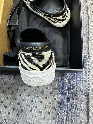 Baskets YSL SLP Saint Laurent imprimé zèbre - 2