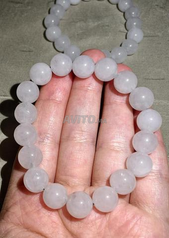 Bracelet pierre Calcédoine Blanche - 2