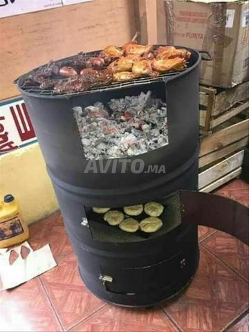 Gril, brasero, four 3 en 1 fabrication marocaine à partir d'un baril