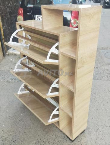 Meuble à Chaussures Moderne en MDF 130x90x25 cm - 2