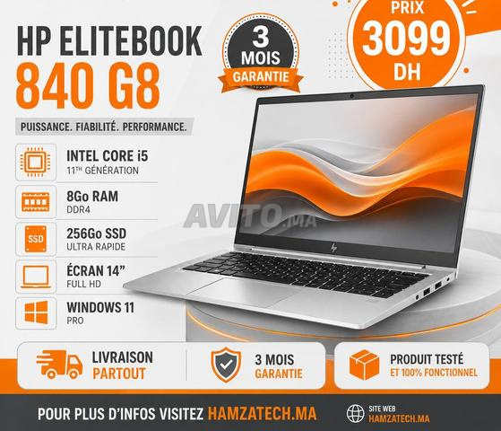 HP EliteBook 840 G8 i5-1135G7 8Go RAM 256Go SSD