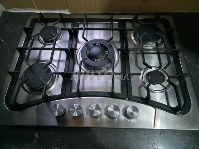 Plaque de cuisson gaz encastrable inox 70 cm