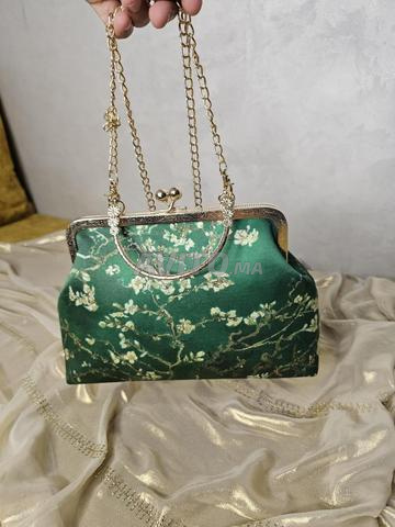 Sac de soirée luxueux style vert royal - 2