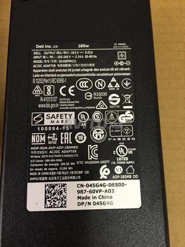 Chargeur Dell original 180W 9.23A 19.5V