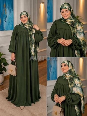 عباءة مع شال مصري بالجملة، الحد الأدنى للطلب 3