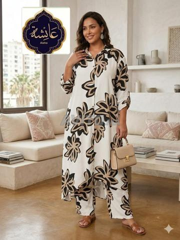 طقم صيفي نسائي ممتاز - 2