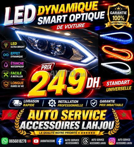 Clignotant optique LED dynamique voiture Maroc 🥇