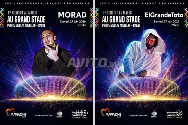 Ticket pelouse toto morad