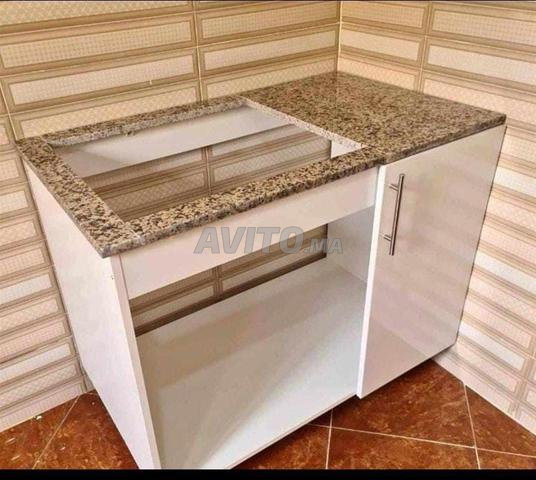 Placard de cuisine MDF avec marbre, bonne qualité - 2
