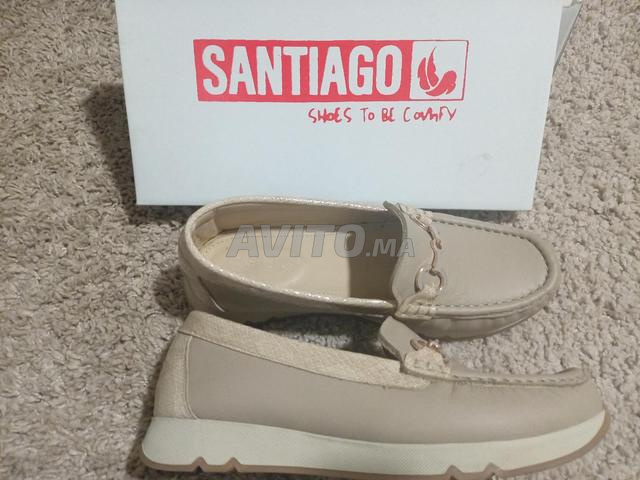 Mocassins femme beige pointure 38, neuf - 2