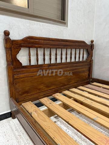 Lit en bois 140x190 / ناموسية زوج بلايص - 2