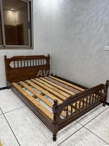 سرير خشبي 140x190 / ناموسية زوج بلايص