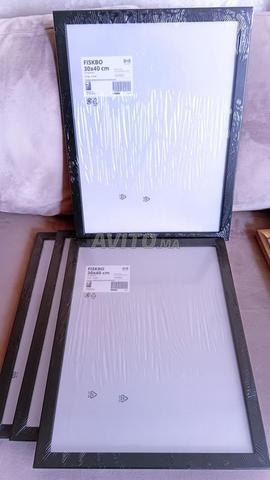 4 cadres FISKBO Noirs 30x40cm - IKEA - Neufs