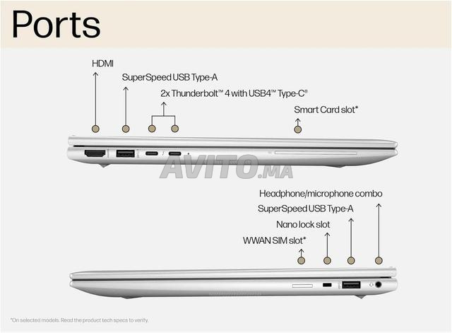 HP EliteBook 840 G10 لمس-i7-1365U-32 جيجابايت-512 جيجابايت
