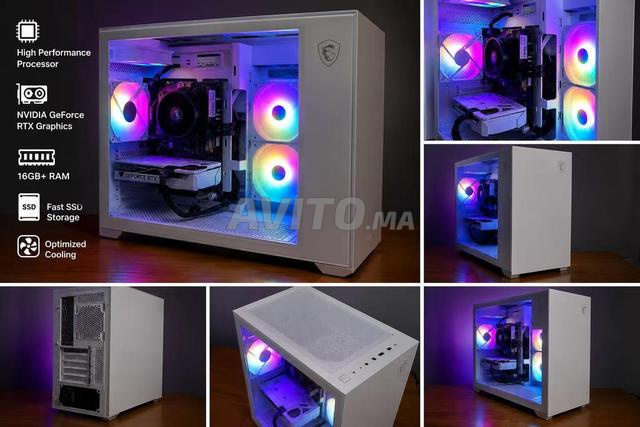 PC Gaming Blanc – RTX 5060 Ryzen 5 5600