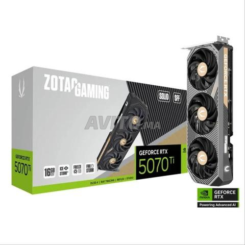 بطاقة رسومات ZOTAC GAMING GeForce RTX 5070 TI SOLID SFF 16GB OC مع العلبة.