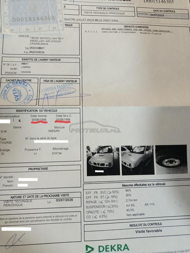 Nissan Terrano Diesel Manuelle 1998 à Casablanca