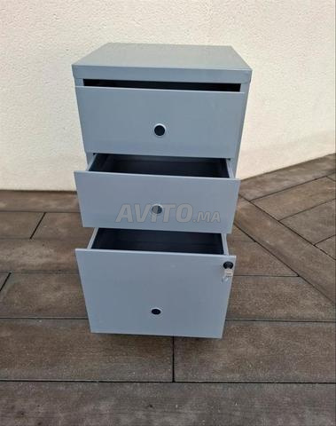 Caisson de bureau en acier gris 40x40x71.5 - 2