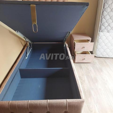 سرير فردي 90*190 السعر 2500 درهم قابل للتفاوض - 2