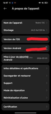 Téléphone Redmi 13c état neuf - 2