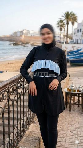 بوركيني بحر مستعمل 3 قطع بحالة ممتازة - 2