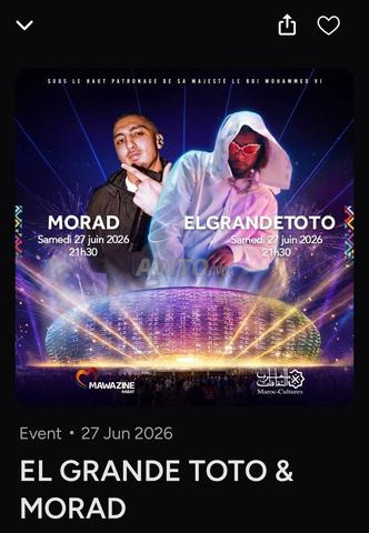 Billet Mawazine - 2