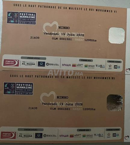 2 Tickets Mawazine Ninho