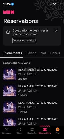 Billets Toto & Morad
