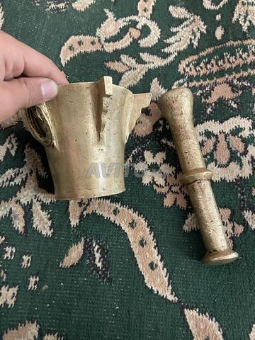 مهراز ومدقة من النحاس الأصفر - 2