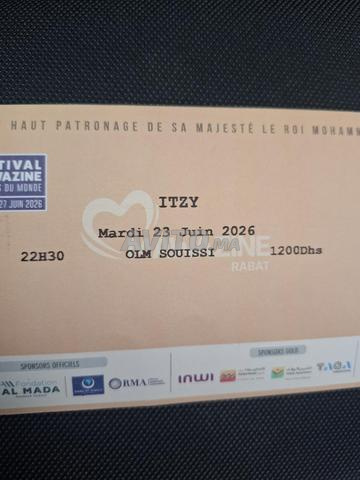 Tickets Mawazine spectacle ITZY OLM Souissi - 2
