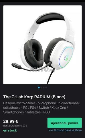Casque gaming the g-lab RBG neuf d'Europe - 2