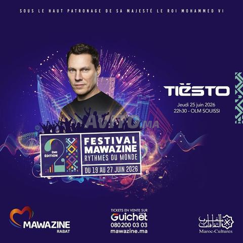 Billet Gold Mawazine Tiesto