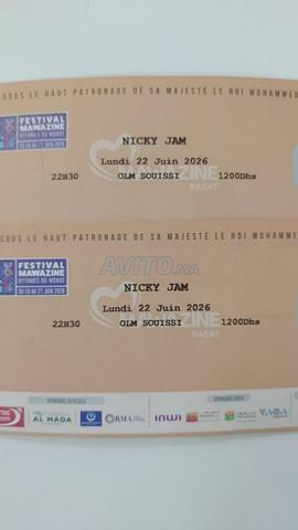 2 Tickets Gold Tiesto et 2 Tickets Nicky Jam - 2