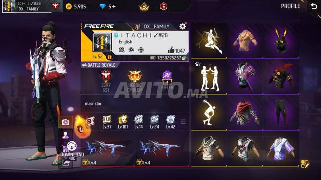 Compte Free Fire - 2