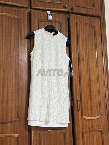 Robe blanche dentelle - 2
