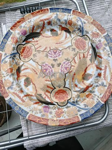 Ancien plat paon - 2