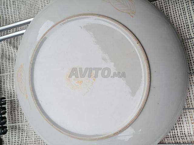 Ancien plat paon - 2