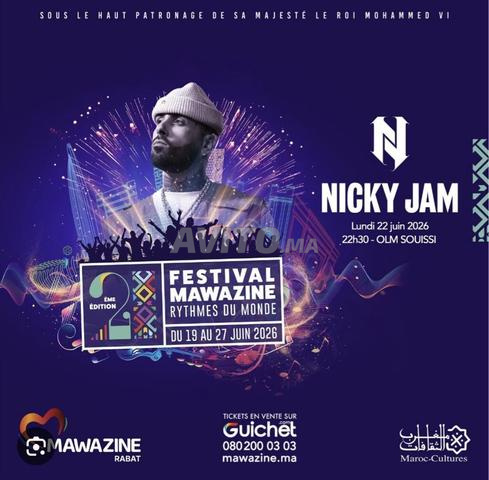 tickets Gold mawazine 2026 nicky jam