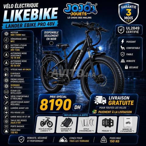 Vélo Électrique Likebike Lander Ebike Pro 48V