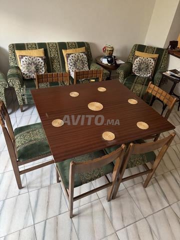 Ensemble Salon Classique complet table transformable - 2