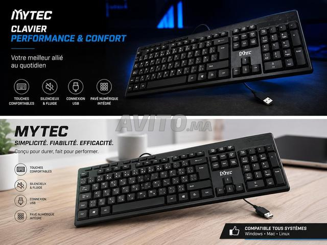 لوحة مفاتيح MYTEC للعمل واللعب