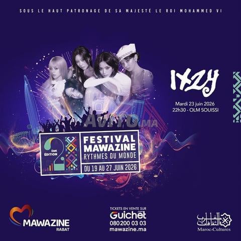 2 Tickets Mawazine concert ITZY OLM Souissi - 2