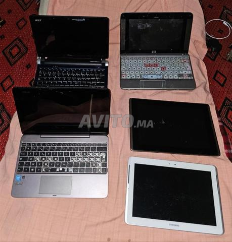 Lot de 3 appareils, dont un PC Acer et un HP, à vendre. Que Dieu facilite.