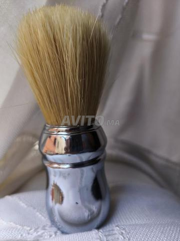 Brosse à raser italienne de luxe Omega avec manche chromé - 2