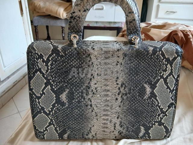 حقيبة كريستيان ديور جلد ثعبان - 2
