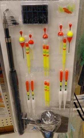 Canne à pêche avec accessoires H 165 cm - 2