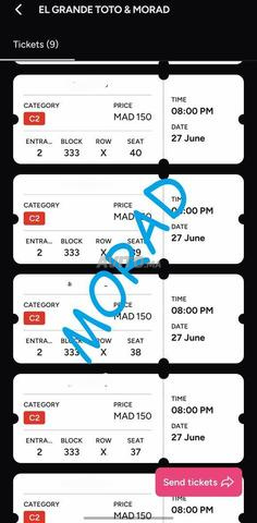 Tickets Toto Morad CAT 2 - 2